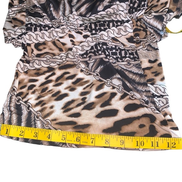 COPY - Plus Size Animal Print Short Sleeve Romper - Picture 4 of 6